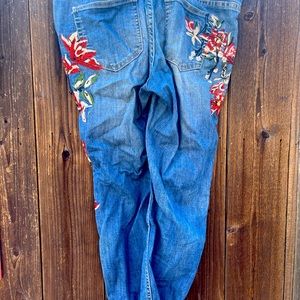 Embroidered jeans size 6 but really size 12.